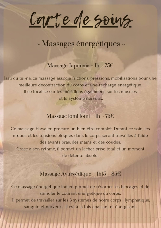Les Massages - Côté Tiretaine - Crêperie Orcines - restaurant a faire ORCINES