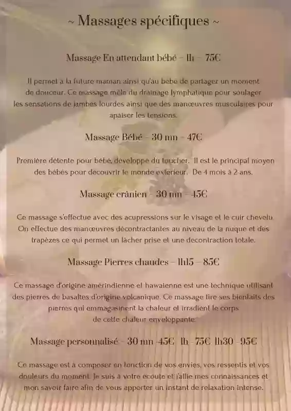 Les Massages - Côté Tiretaine - Crêperie Orcines - Chambres d'hôtes Orcines